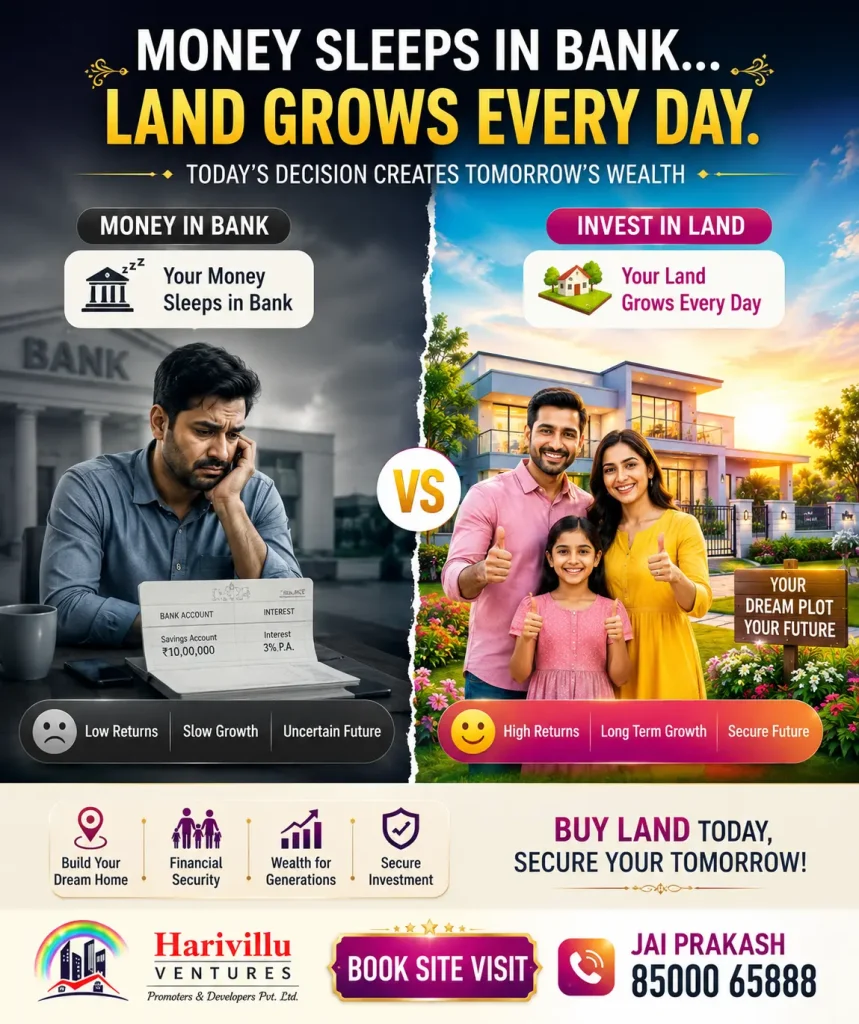 Money Sleeps in Bank Invest in Harivillu